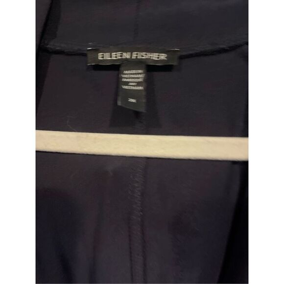 Eileen Fisher System  Plus Size Black Tencel Waterfall Cardigan Size 2X - Picture 3 of 5